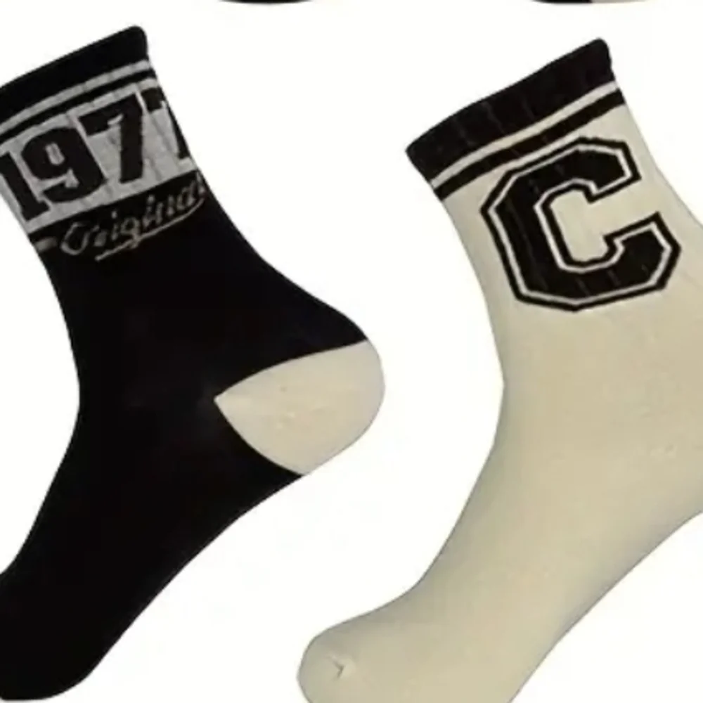 Men's Retro socks Cream and Brown Socks Set